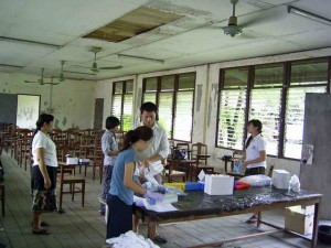 A temporaly lab in Vangvieng
