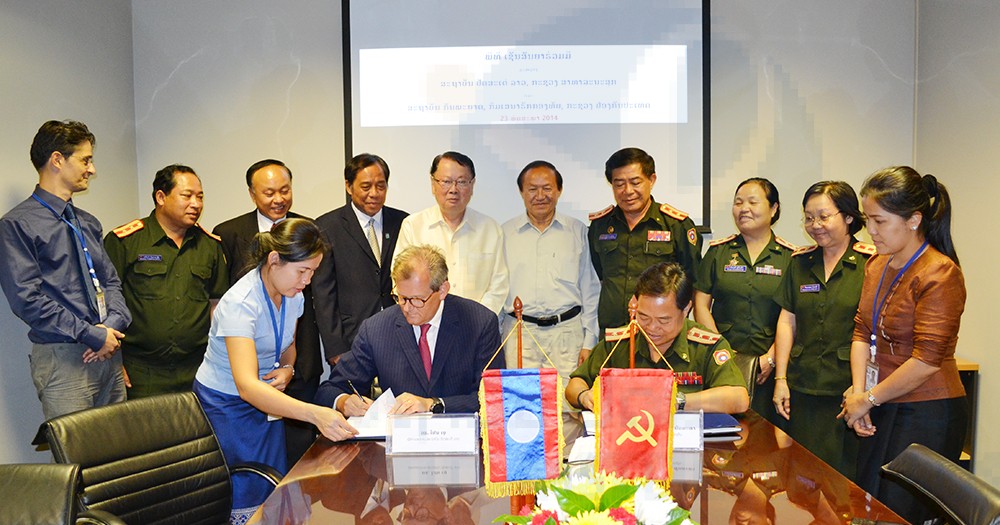 MOU Signing: Department of Military Health and IPLAOS 23 May 2014
