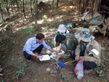 Figure 4: Larval survey conducted by our team and local villagers