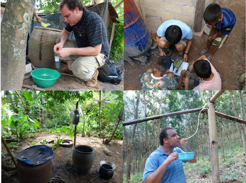 Figure 3. Larval collection of dengue vectors in Luang Prabang province, July 2015.